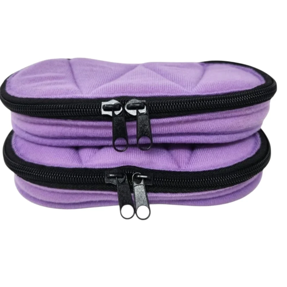 Essential Oil Strorage Travel Zip Cases Padded Lot Of 2